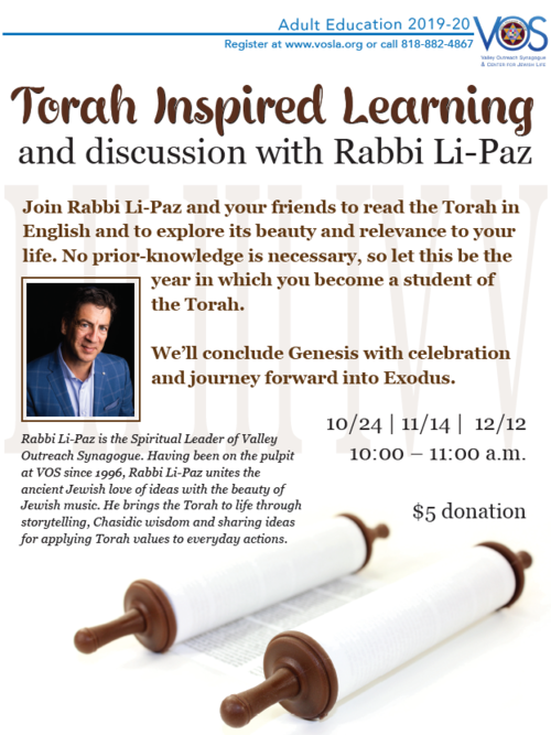 Banner Image for Torah Inspired Learning and Discussion